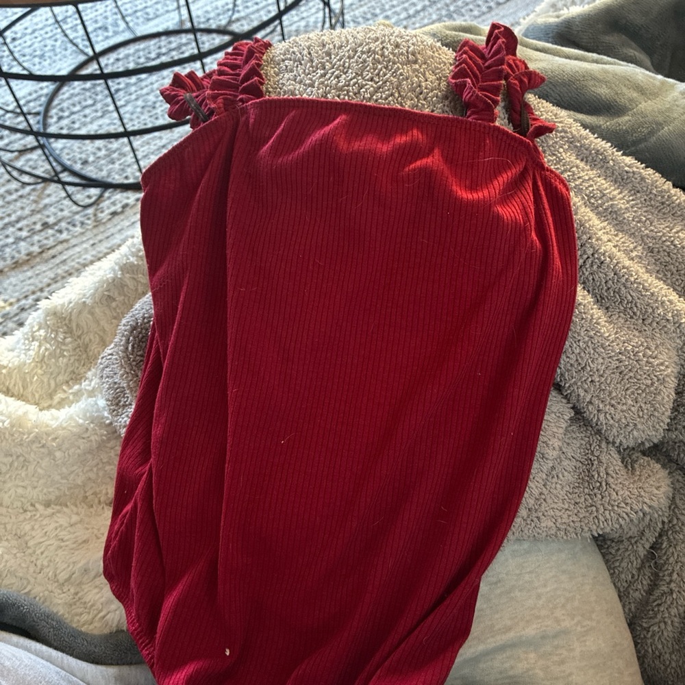 Red bodysuit